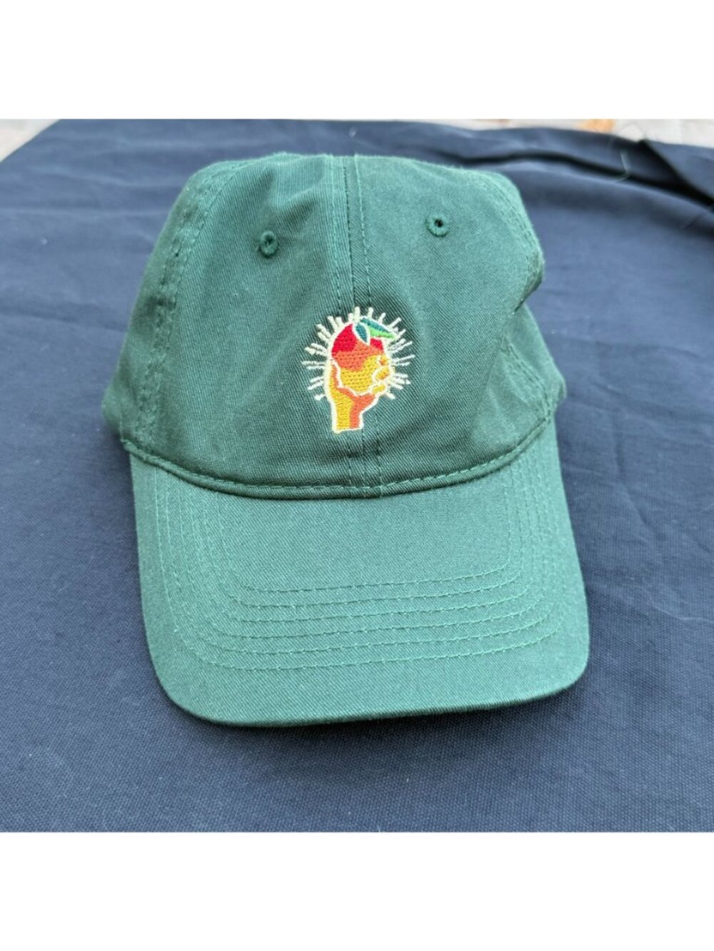 Solely Green Canvas Embroidered Swag Baseball Hat Cap